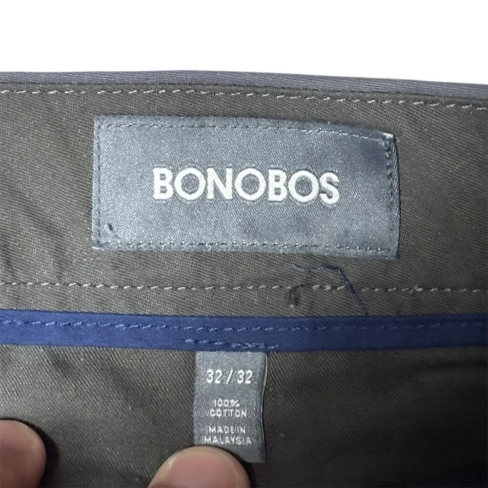 Bonobos Friday Chino Pants Men's 32x32 Blue Gray‎ Slim Fit Flat Front